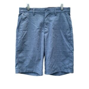 Sunice Gray Plaid Strip Patterned Performance Golf Sport Shorts Men's size 30